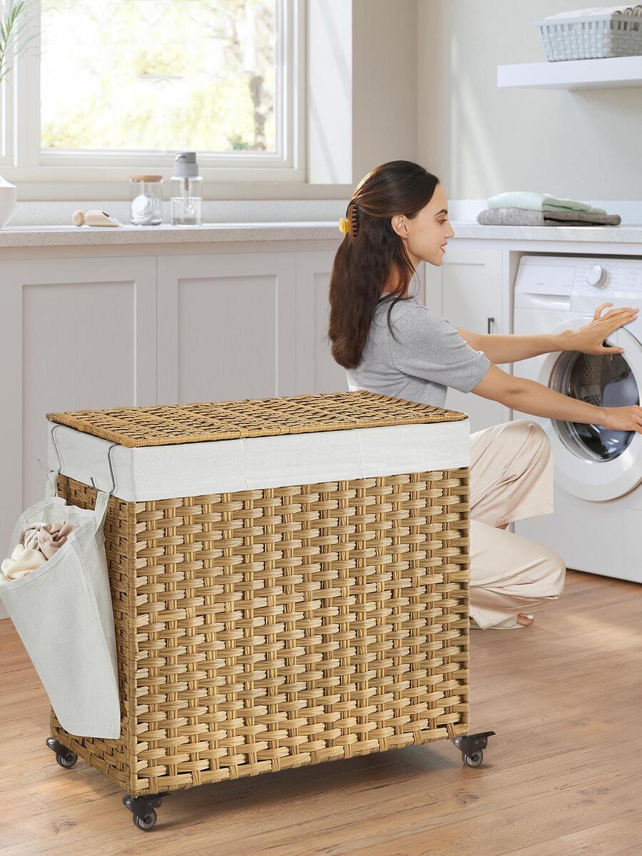 Rattan Plant Basket - Корзина для белья с крышкой, объём