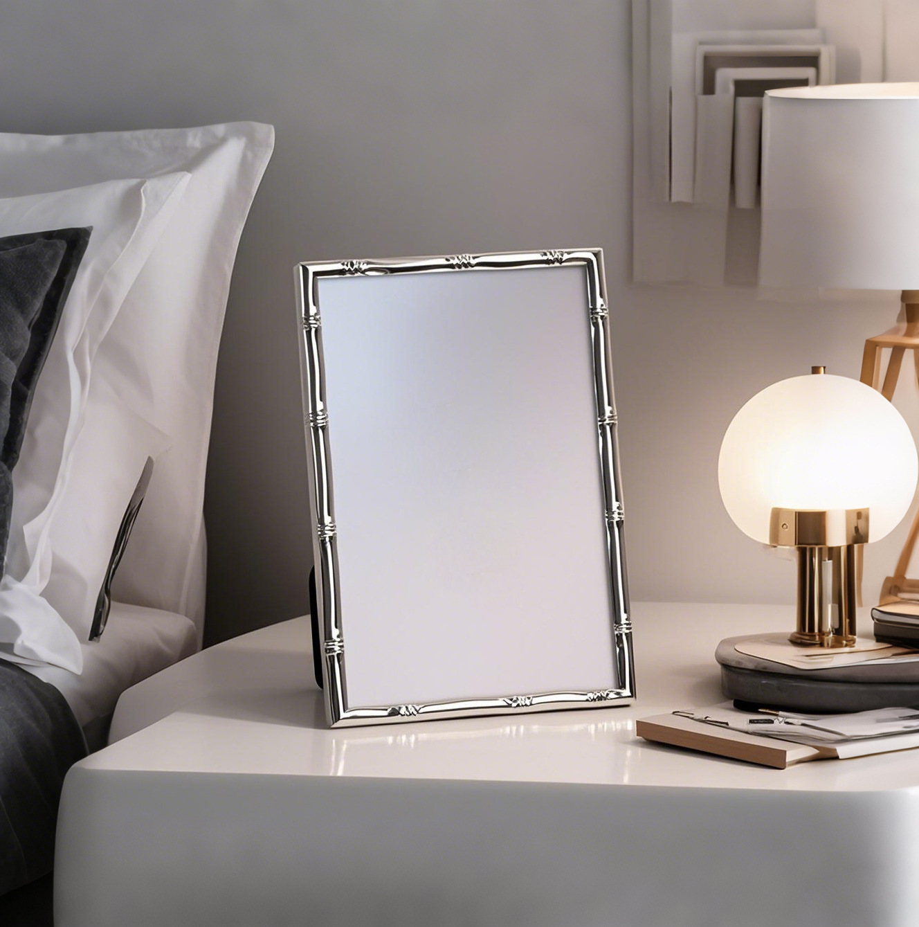 Bamboo Photo Frame - Алюминиевая европейская фоторамка 6/7/8/10 дюймов, высококачественная