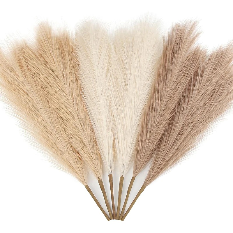 Pampas Grass Decor - 5/10 шт. 55 см Искусственная трава