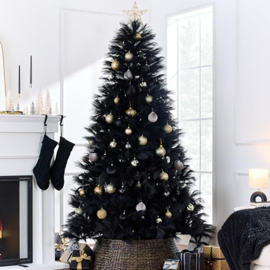 Pampas Grass Decor - Новогодний декор: искусственная черная пампасная трава,