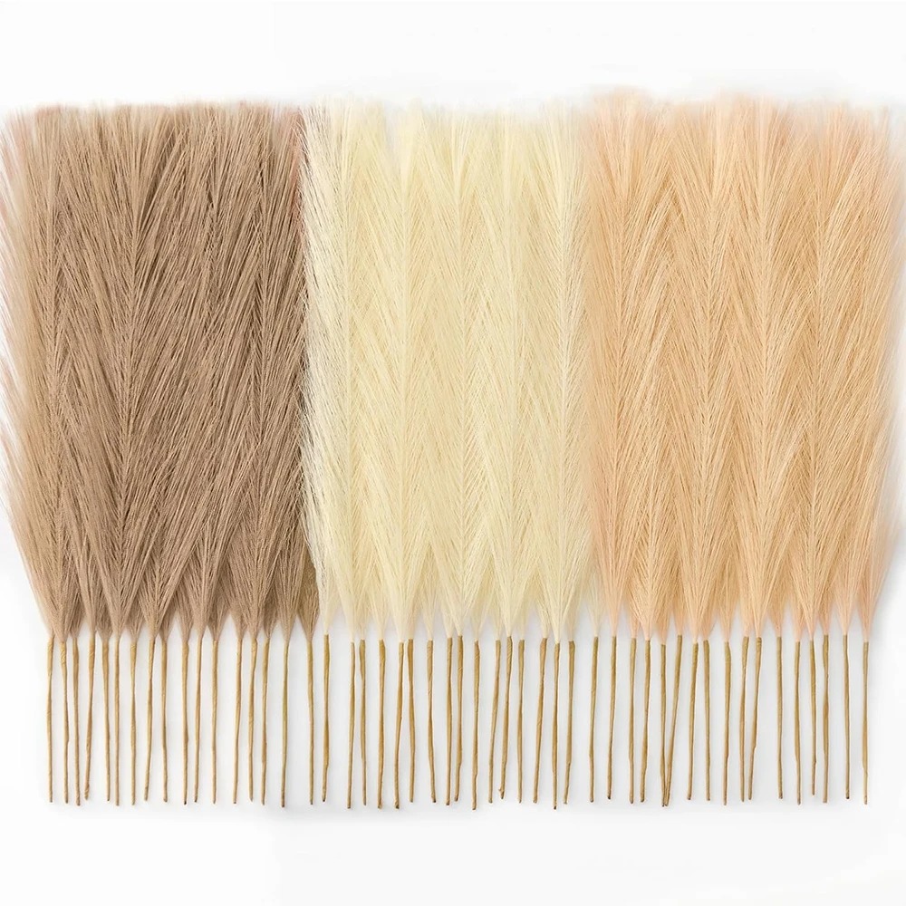 Pampas Grass Decor - 15 шт. Искусственные стебли пампасной травы,