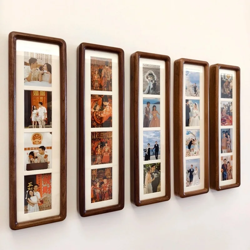 Bamboo Photo Frame - Длинная фоторамка из массива дерева, креативная,