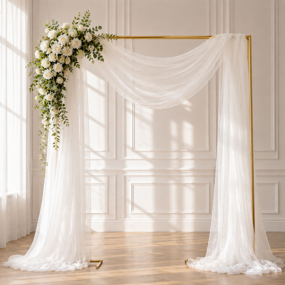 Linen Table Runner - 1 упаковка полупрозрачной тюлевой ткани, тонкая
