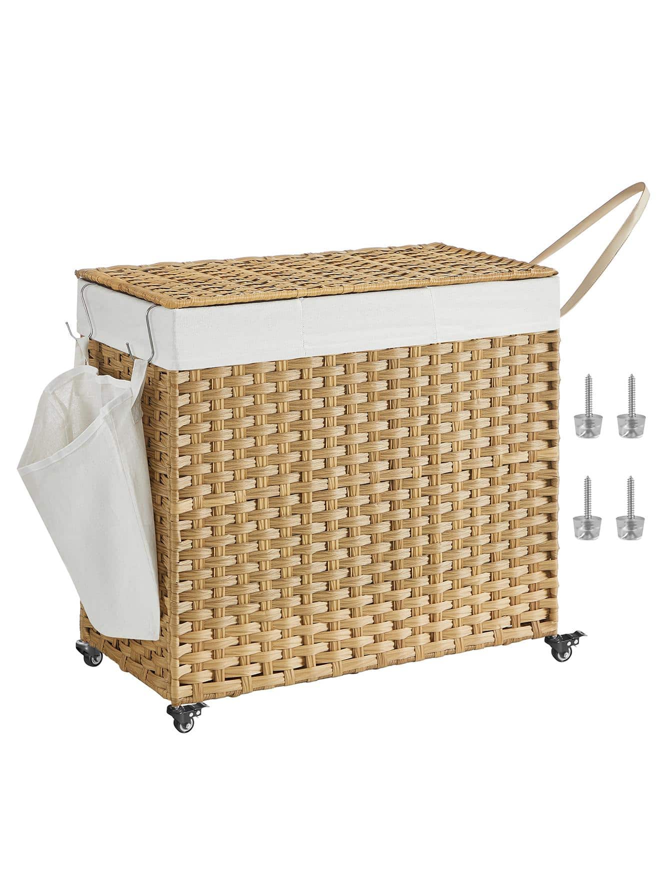 Корзина для белья с крышкой, о – обзор и цена Rattan Plant Basket