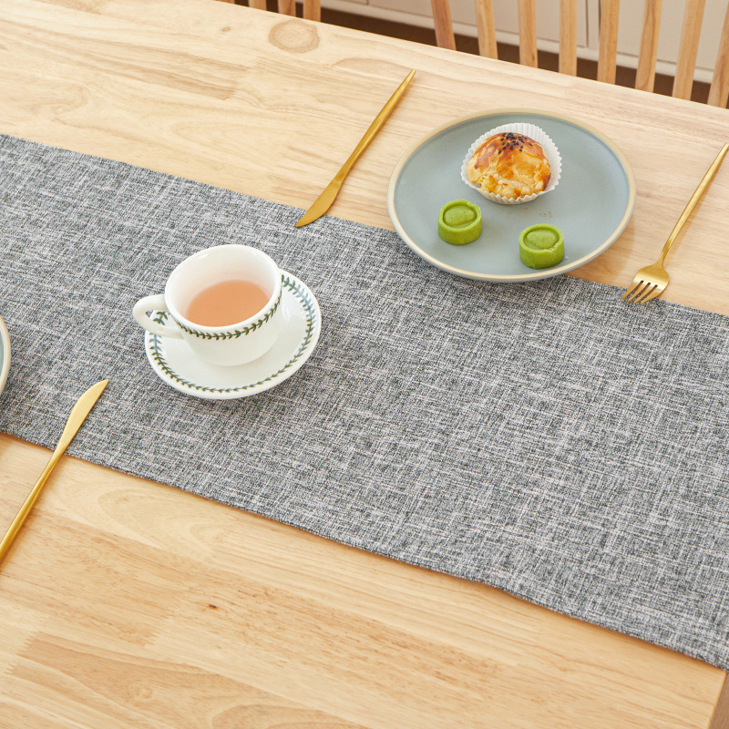 Новый толстый льняной однотонн – обзор и цена Linen Table Runner