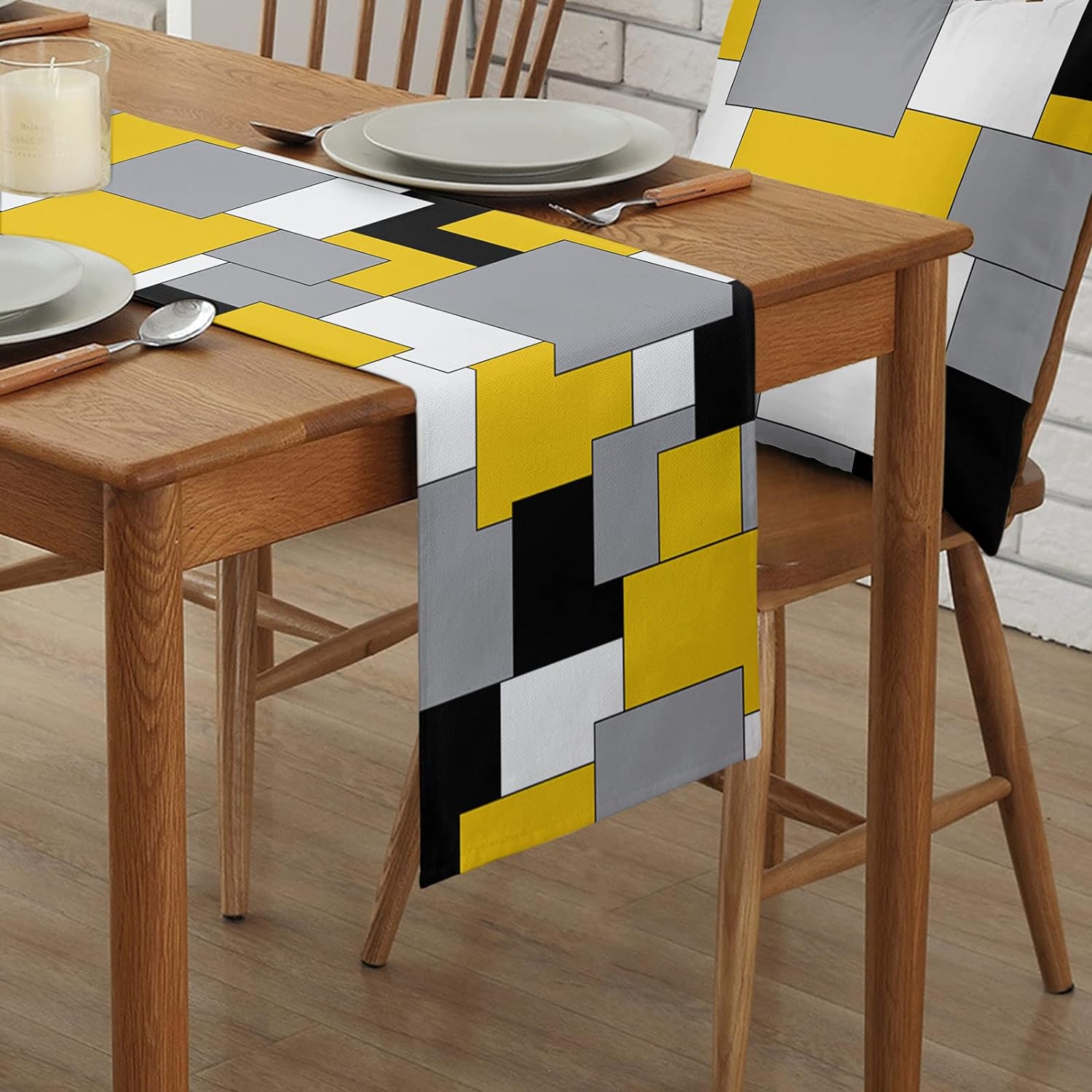 Современное абстрактное искусс – обзор и цена Linen Table Runner