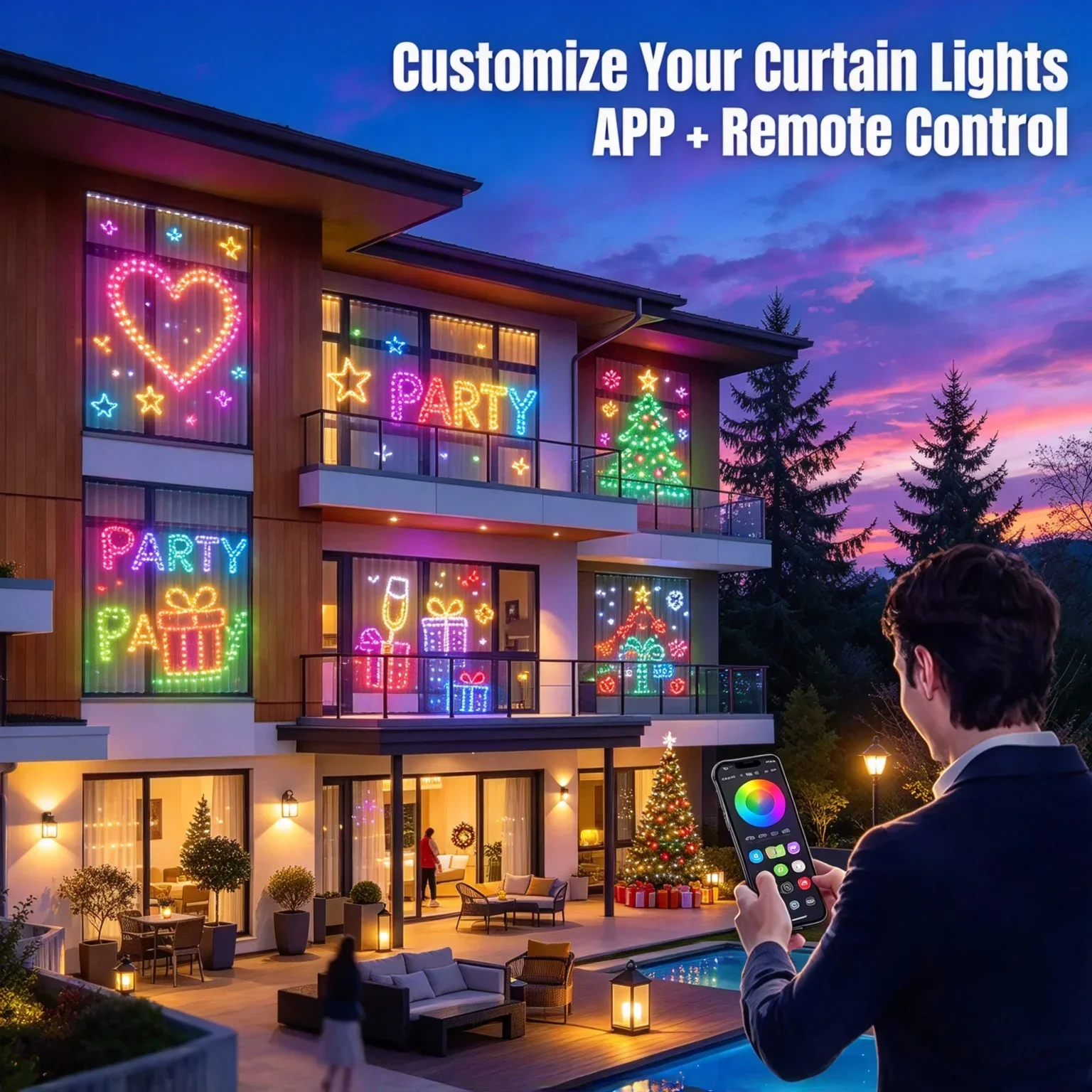 Светодиодная штора-лампа для р – обзор и цена Home Decor Free App