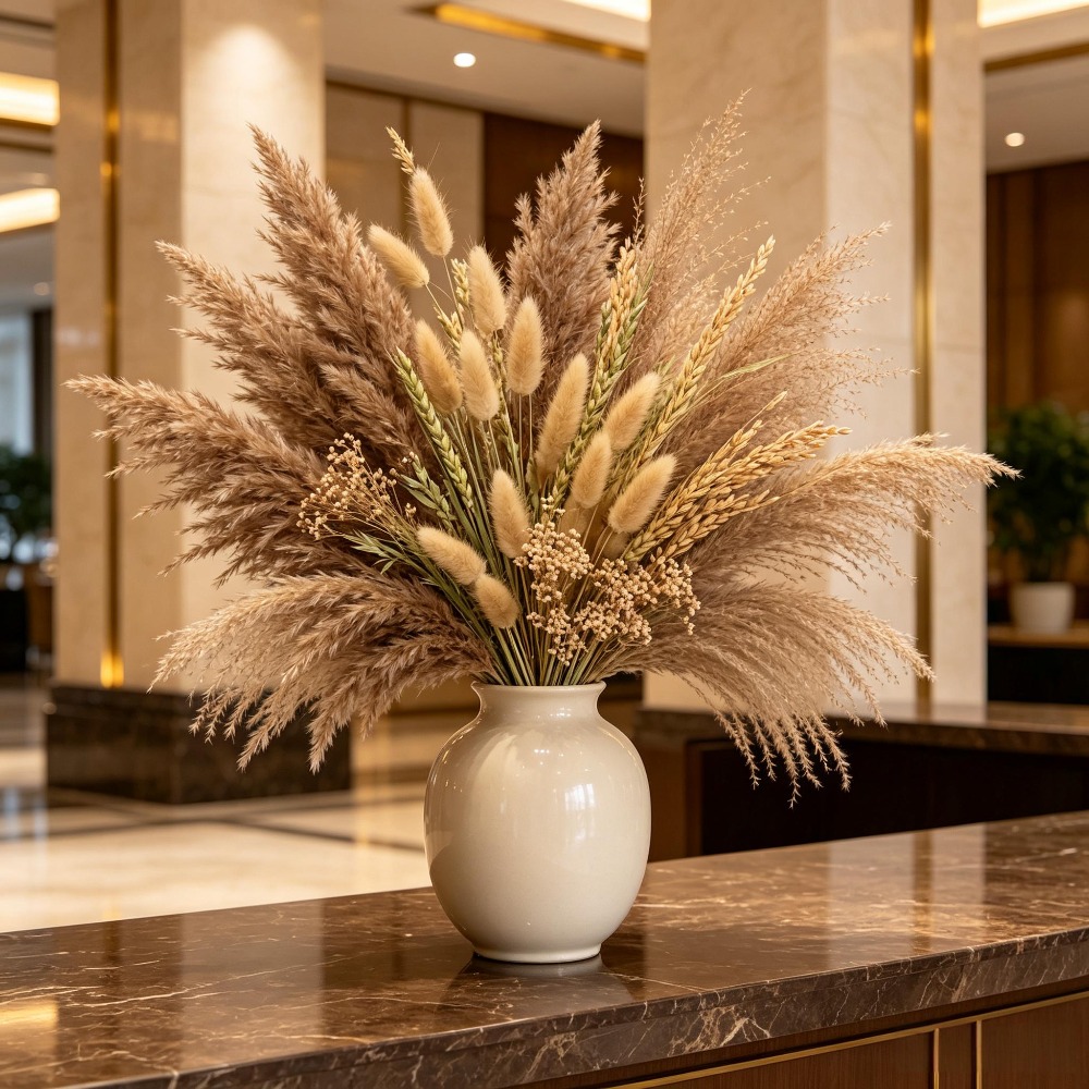 1 букет из смешанных сухоцвето – обзор и цена Pampas Grass Decor