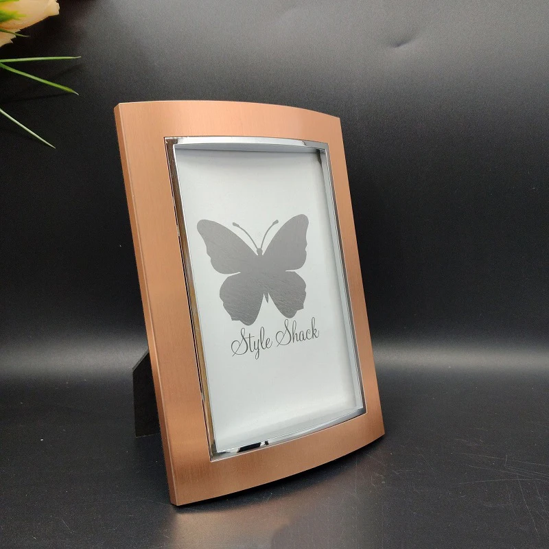 Коричневая минималистичная мет – обзор и цена Bamboo Photo Frame