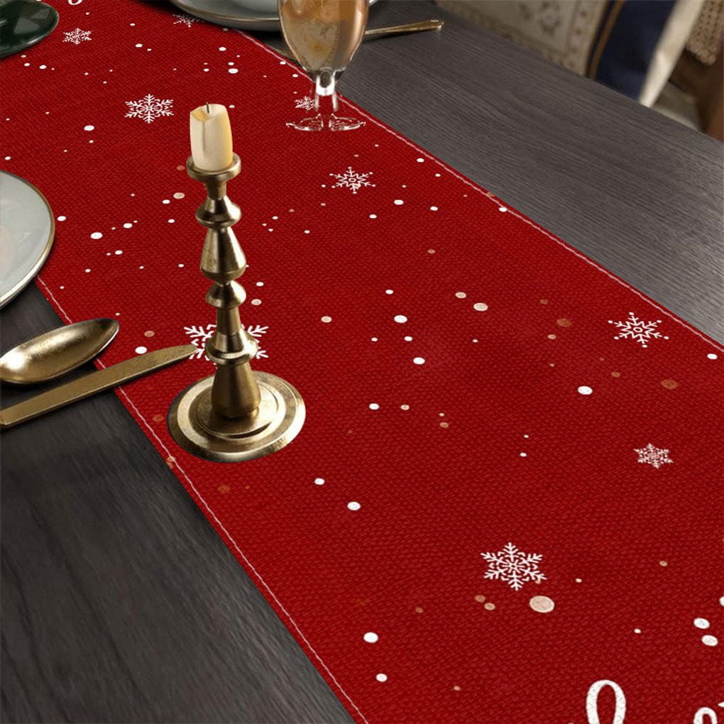 Праздничная рождественская ска – обзор и цена Linen Table Runner
