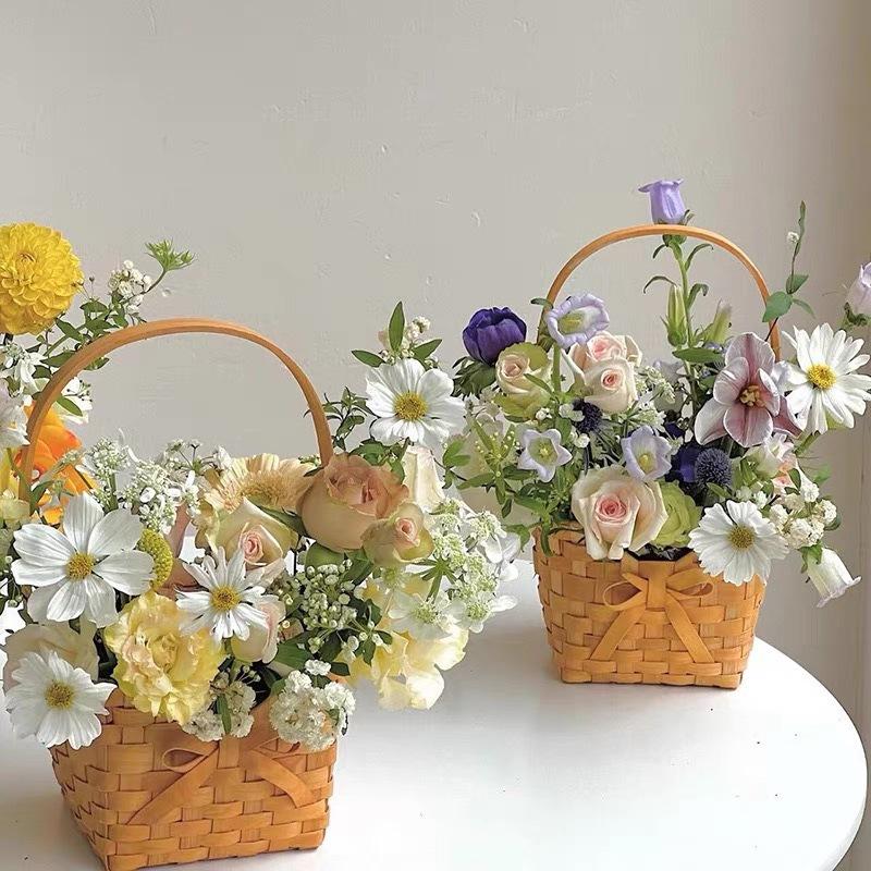 Новая плетеная корзина из ивов – обзор и цена Rattan Plant Basket