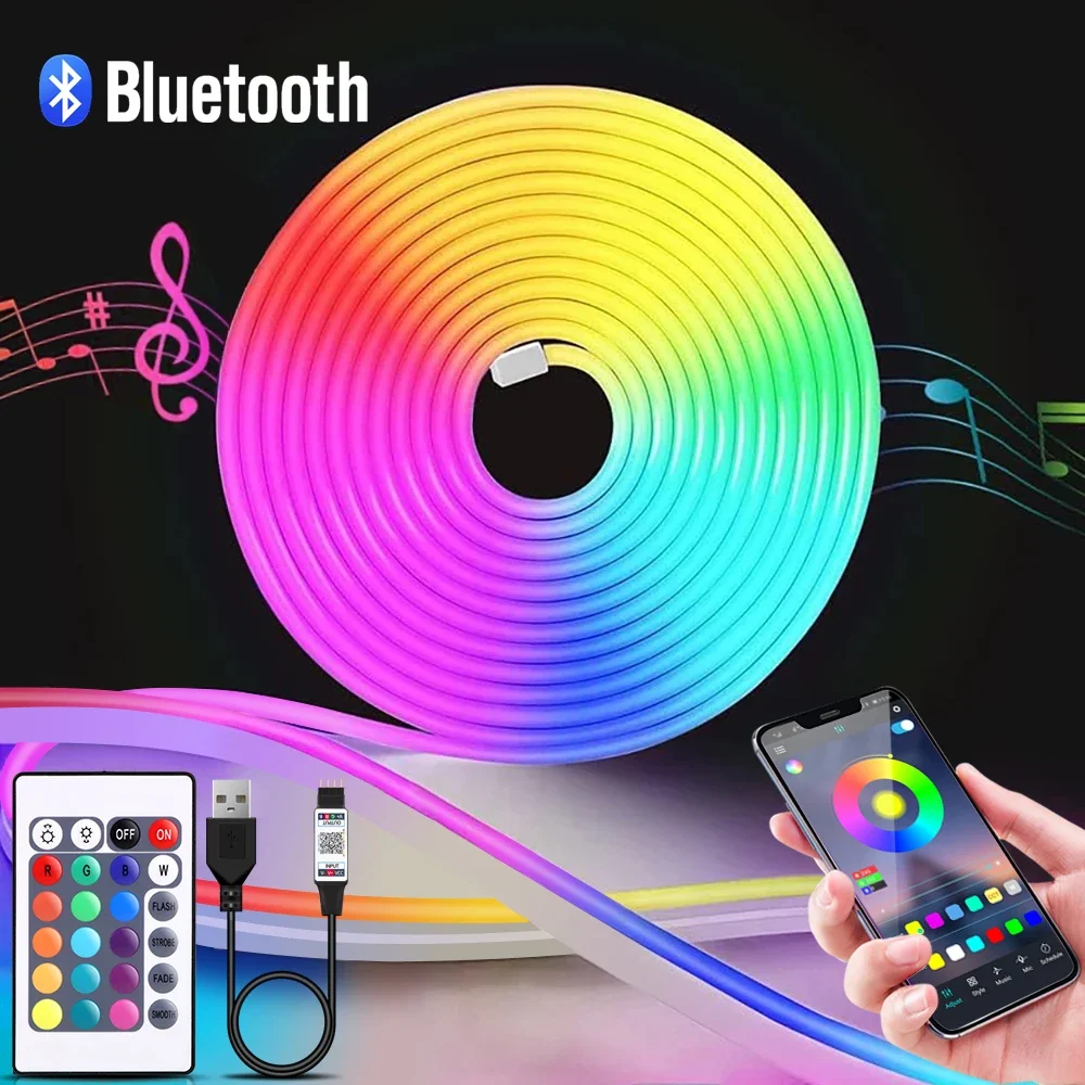1-5 м RGB светодиодный неоновы – обзор и цена Home Decor Free App